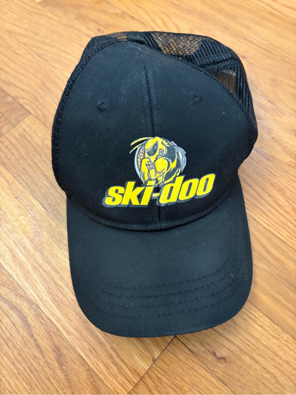 Ski-Doo Kids Black Cap with Yellow Logo